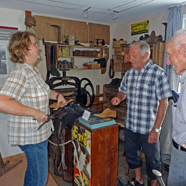 Schuhmacherwerkstatt im Heimathaus