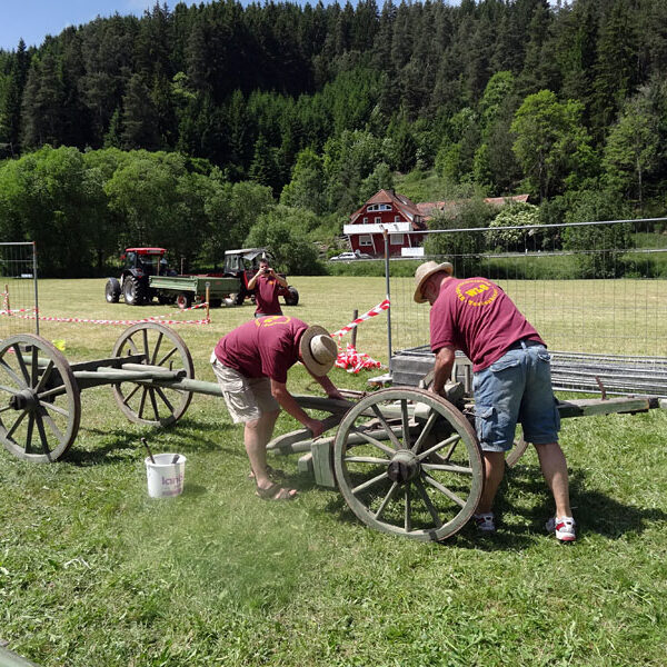 Leiterwagen aufbauen
