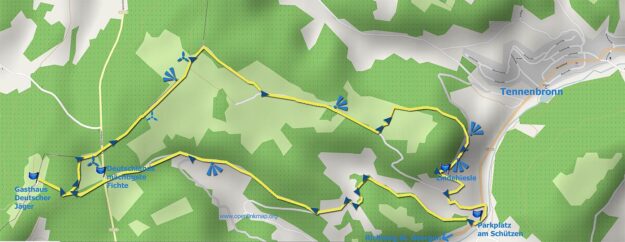 Wandern Karte Windkapf-Runde Wandern Karte Windkapf-Runde