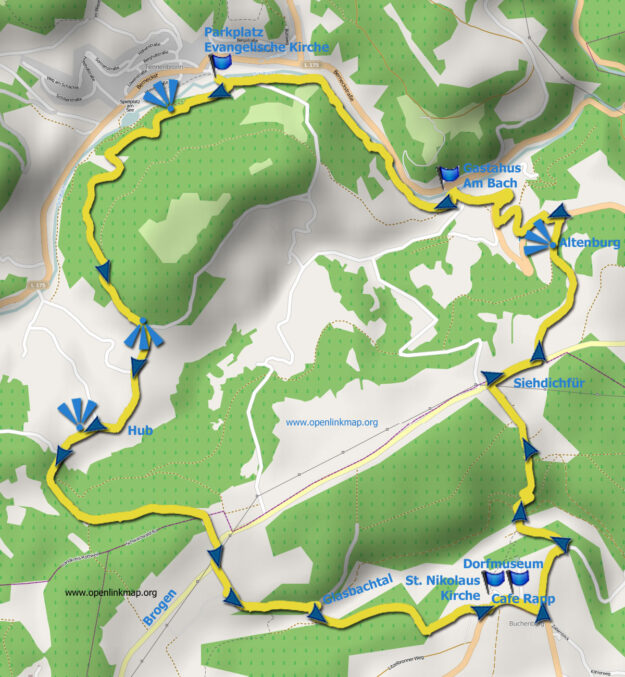 Wanderkarte Tennenbronn - Buchenberg