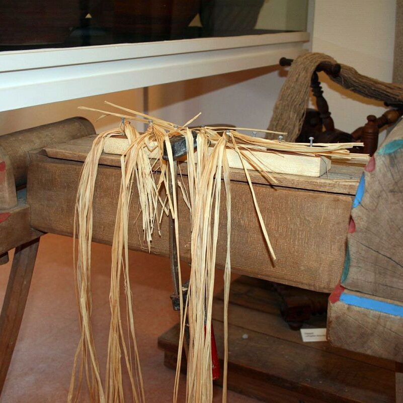 Herstellung von Strohschuhen 5