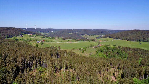 Oberer Höldbauer - Blick auf Hub