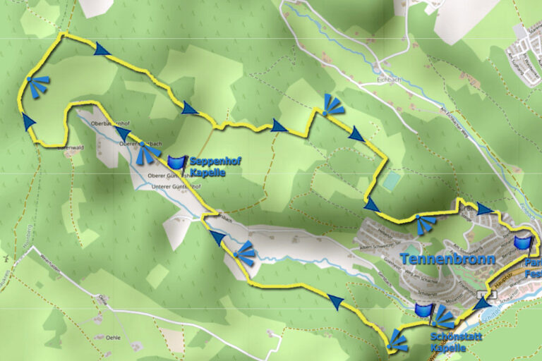 Karte Gersbachrunde Karte Gersbachrunde