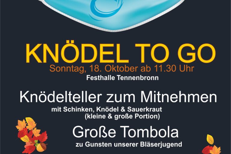 MV Frohsinn Knödel To Go Plakat MV Frohsinn Knödel To Go