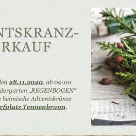 Adventskranzverkauf Regenbogen