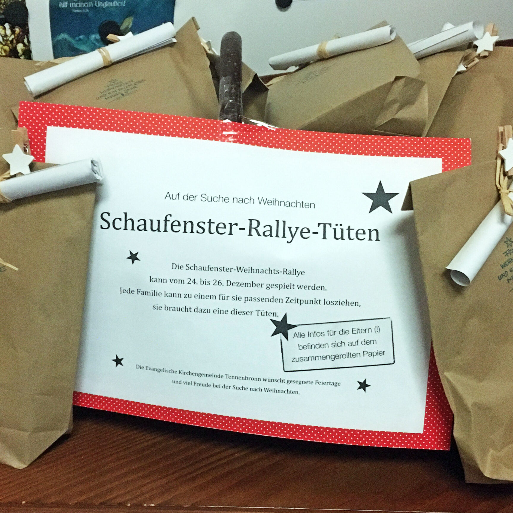 Schaufenster Ralley Evangelische Kirchengemeinde