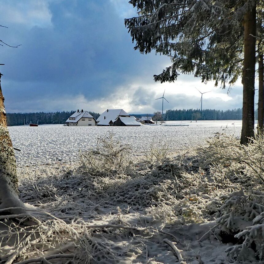 Tennenbronn Schnee Wolken Sonne 2