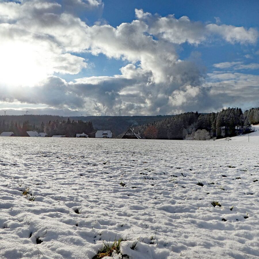 Tennenbronn Schnee Wolken Sonne 9