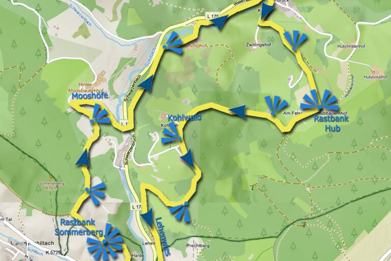 KarteGrenzwegLangenschiltach KarteGrenzwegLangenschiltach