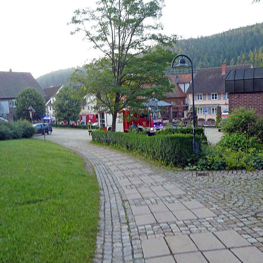 2021.07.19 Feuwehr Rauch im Glockenturm 1