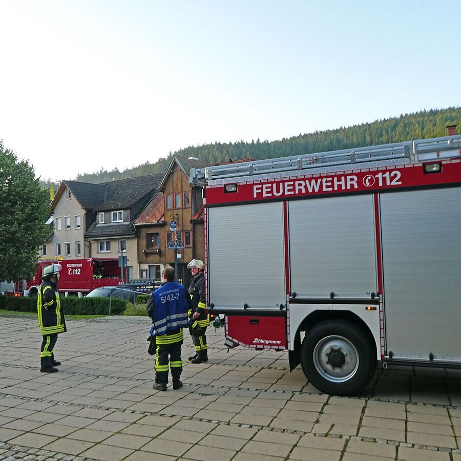 2021.07.19 Feuwehr Rauch im Glockenturm 2