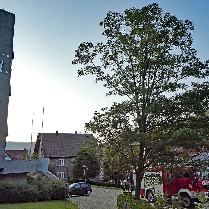 2021.07.19 Feuwehr Rauch im Glockenturm 3
