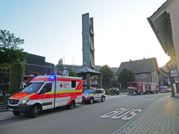 2021.07.19 Feuwehr Rauch im Glockenturm 6