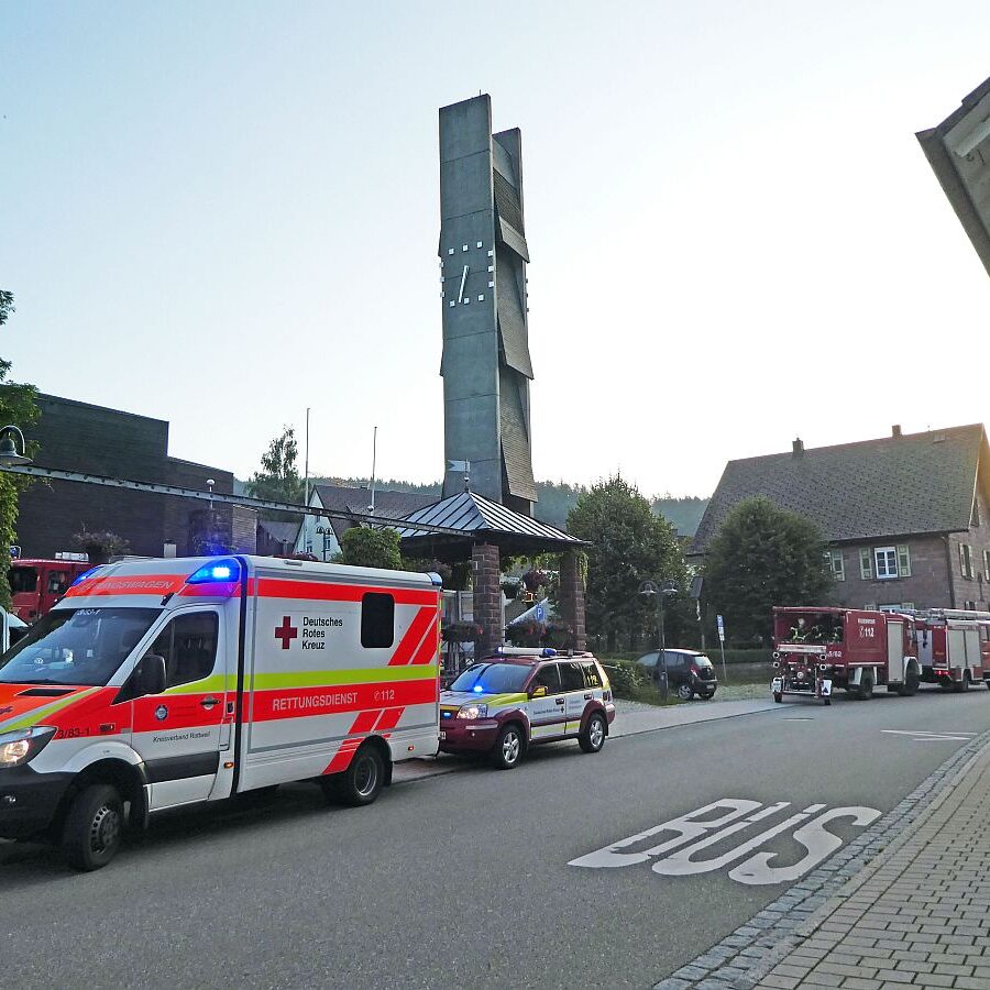 2021.07.19 Feuwehr Rauch im Glockenturm 6