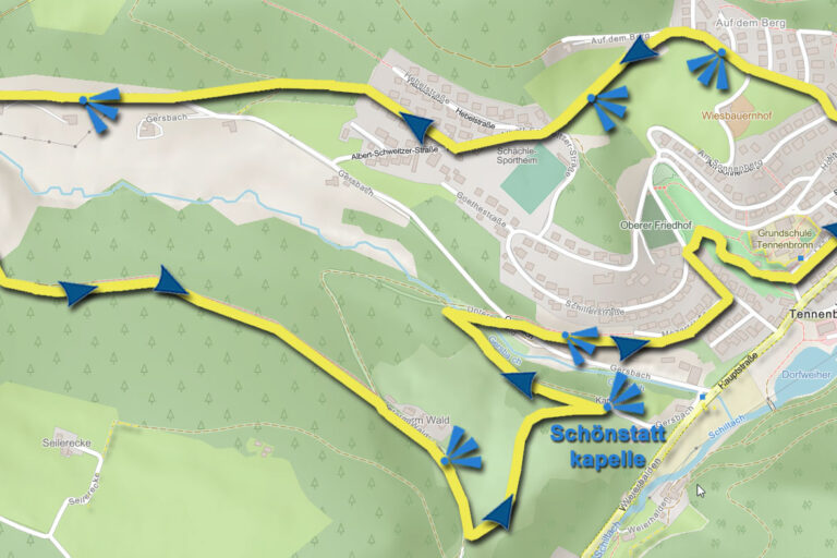Karte kleine Gersbachrunde Karte kleine Gersbachrunde