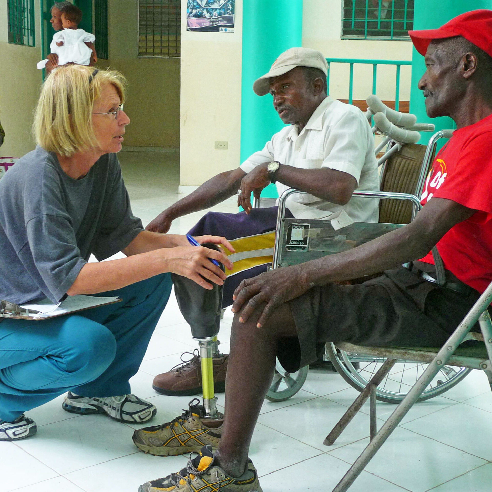 Ulrike bei der Behandlung