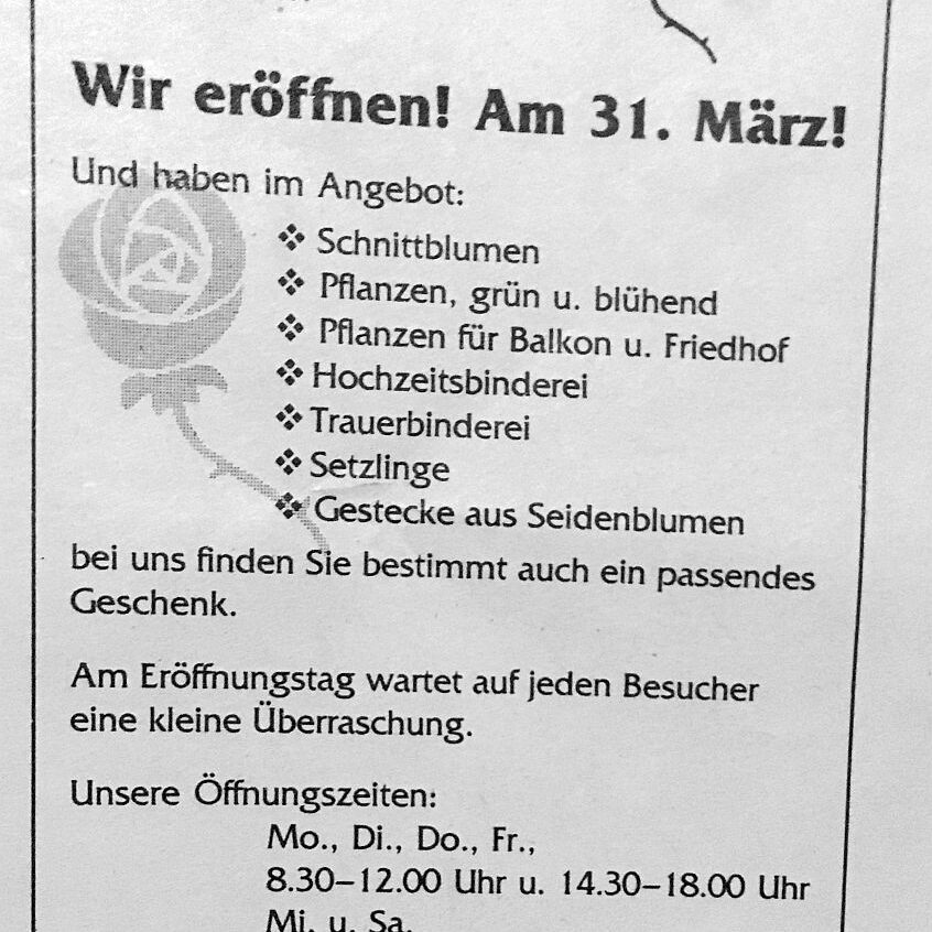 Geschaeftsaufgabe Blumen Floristik Blum 1