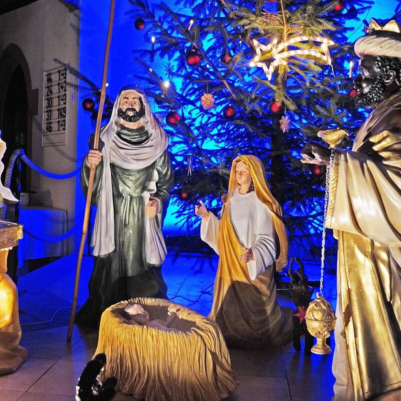 Krippe in der evangelischen Kirche 03