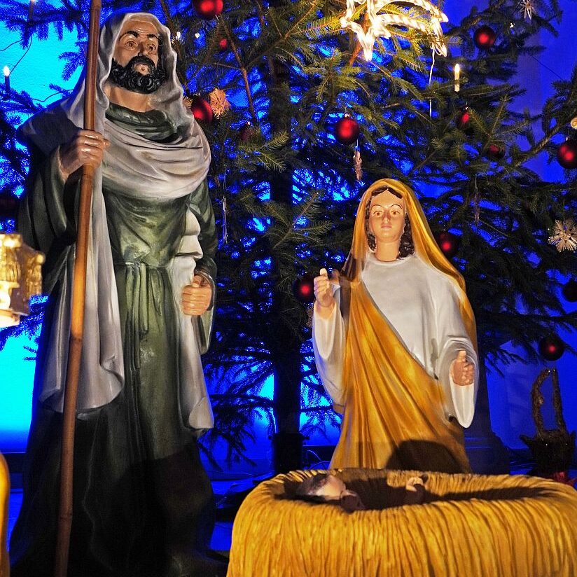 Krippe in der evangelischen Kirche 05