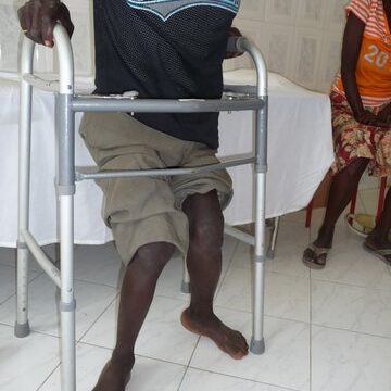 Physio Patienten mobil machen in Haiti