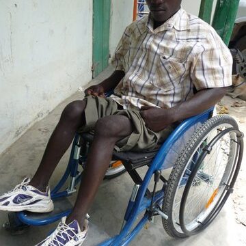 Physio Patienten mobil machen in Haiti