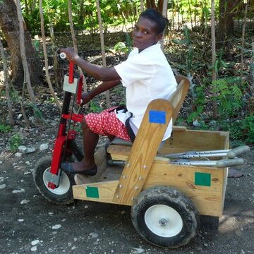 Physio Patienten mobil machen in Haiti