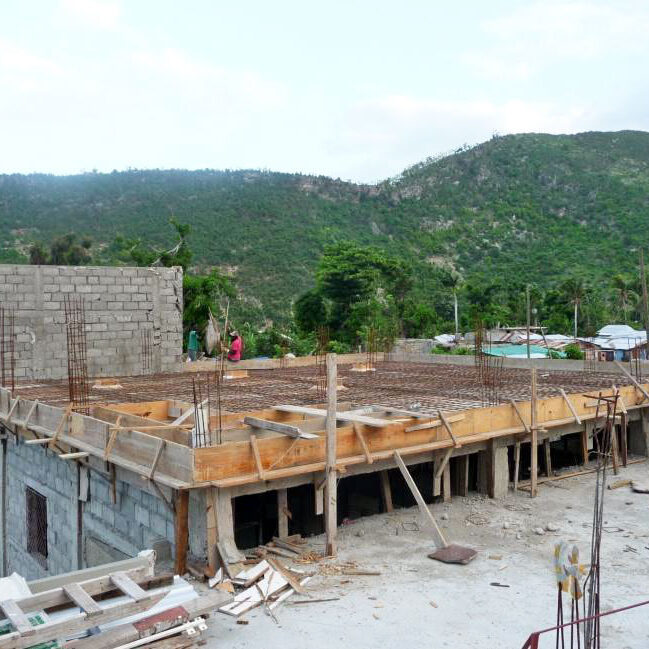 Wiederaufbau Berufsschule nach dem Hurrikan Matthew 2016