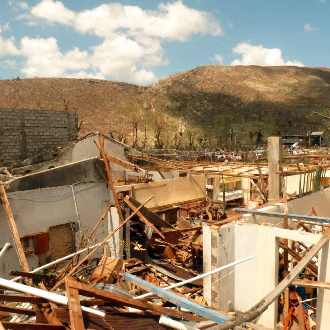 Schreinwerkstatt nach dem Hurrikan Matthew 2016