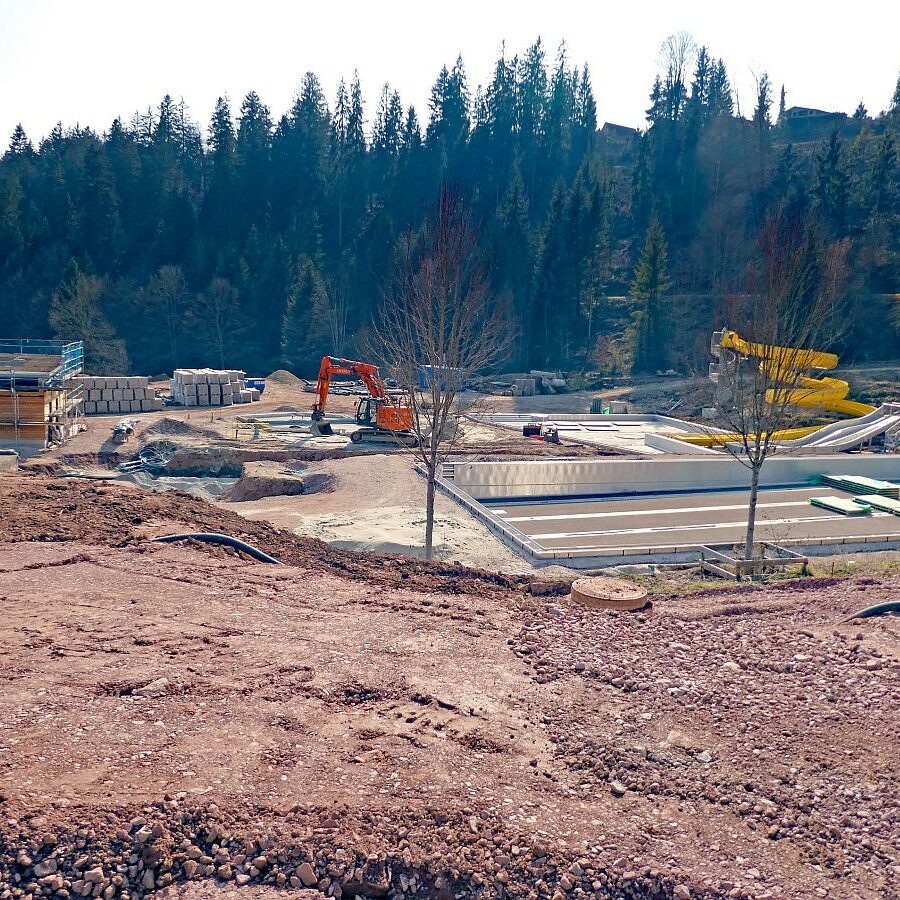 Bauarbeiten Freibad Tennenbronn 09
