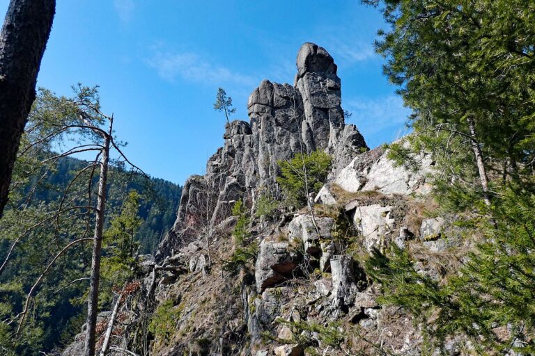 Felsen im Bernecktal im Fruehling 07