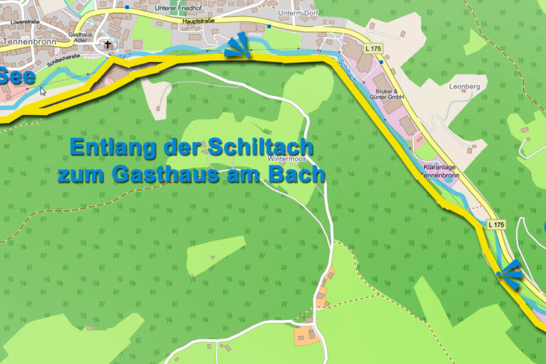 EntlangDerSchiltachKarte EntlangDerSchiltachKarte