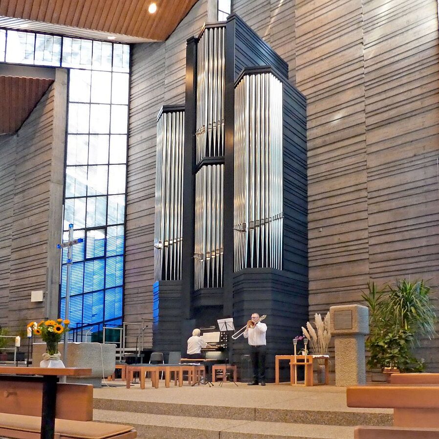 10 nach 10 Matinee Silvan Broghammer Posaune Wilm Geismann Orgel 1