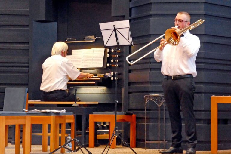 10 nach 10 Matinee Silvan Broghammer Posaune Wilm Geismann Orgel 3