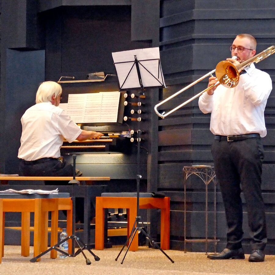 10 nach 10 Matinee Silvan Broghammer Posaune Wilm Geismann Orgel 3