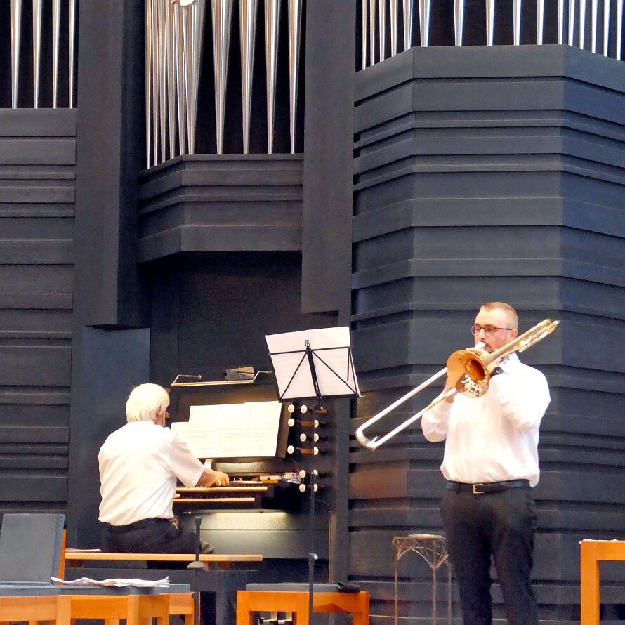 10 nach 10 Matinee Silvan Broghammer Posaune Wilm Geismann Orgel 4