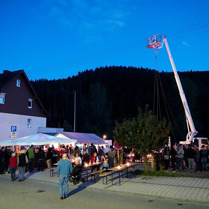Dorffest Tennenbronn Party am Samstagabend 08 08