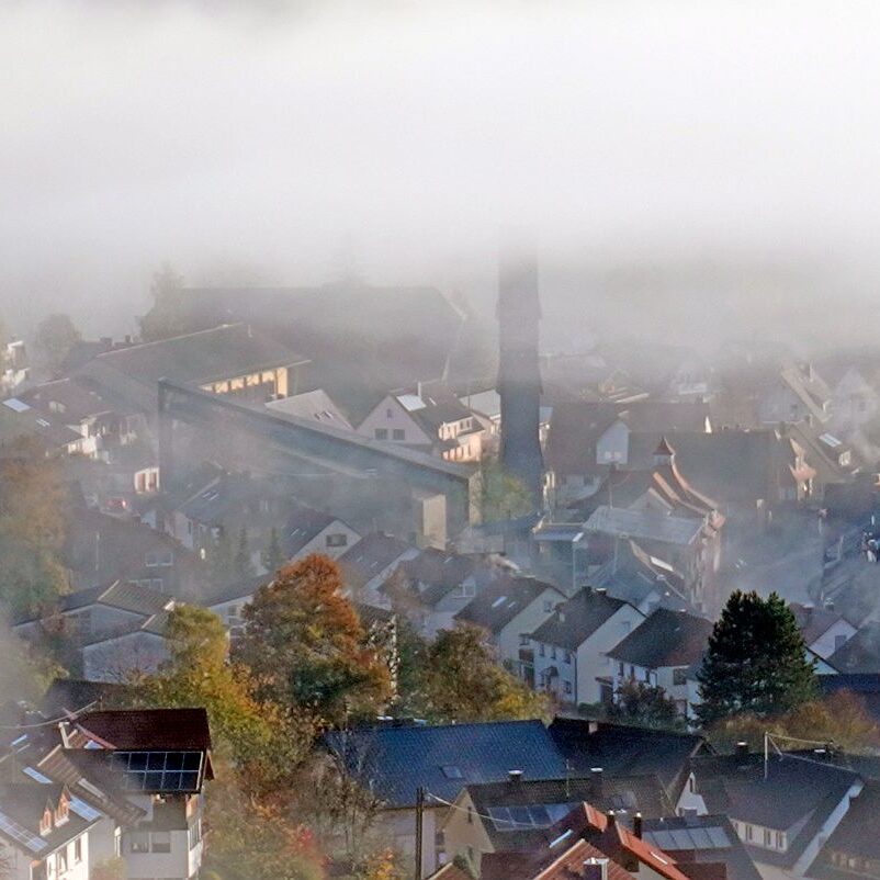 Herbstnebel im Tal in Tennenbronn 14