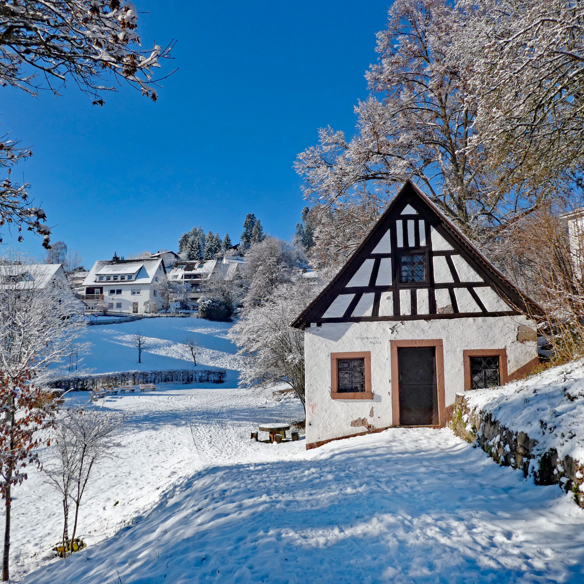 Schnee in Tennenbronn Bapist Unterm Wald Lindehiesle Dobel Schwarzenbach 01