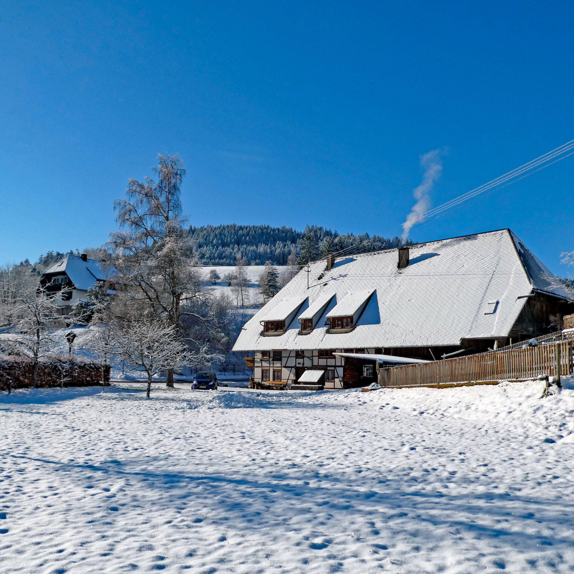 Schnee in Tennenbronn Bapist Unterm Wald Lindehiesle Dobel Schwarzenbach 02