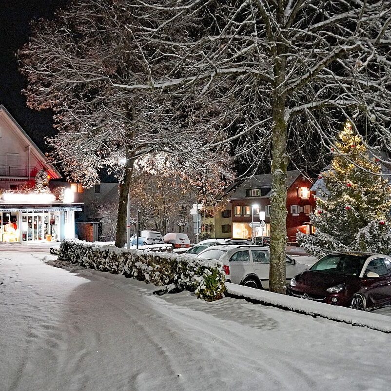 Schnee in Tennenbronn am 3 Advent 1