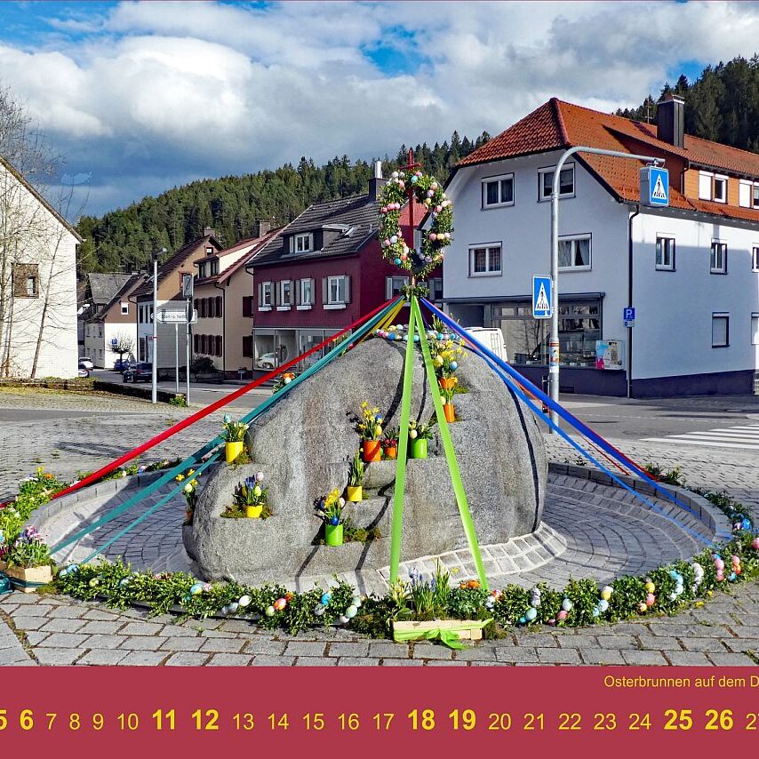 04 Osterbrunnen Dorfplatz